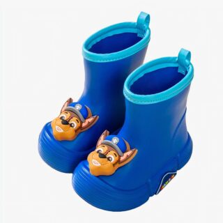 Botte de pluie bébé Pat Patrouille avec Chase sur fond beige